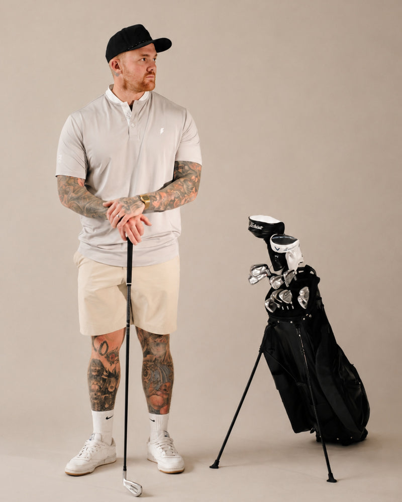 Players Two Tone Polo - Pumice