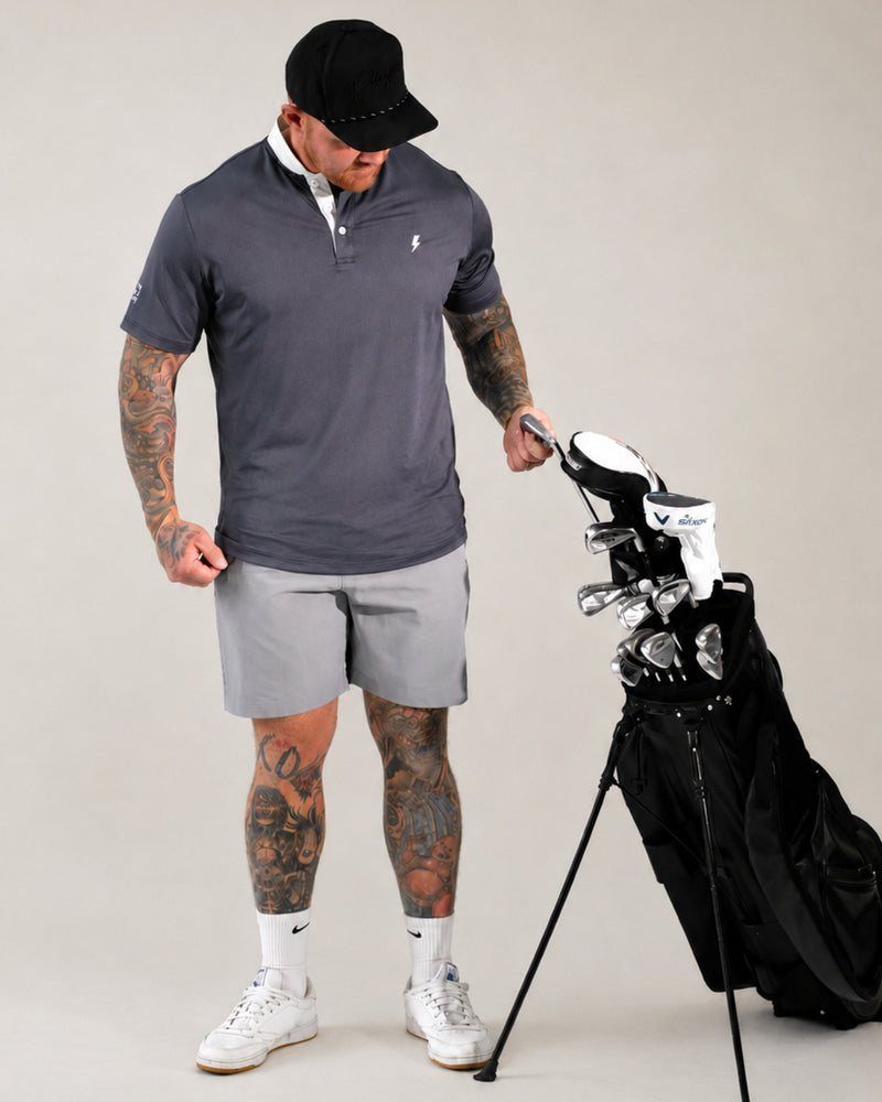 Players Two Tone Polo - Slate